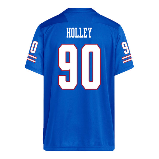 Kansas Jayhawks Adidas Football Student Athlete #90 Adrian Holley Football Jersey
