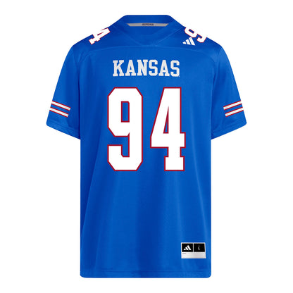 Kansas Jayhawks Adidas Football Student Athlete #94 Blake Herold Football Jersey