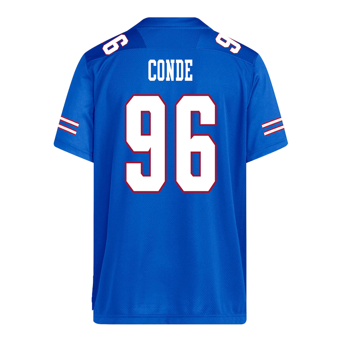 Kansas Jayhawks Adidas Football Student Athlete #96 Jibriel Conde Football Jersey