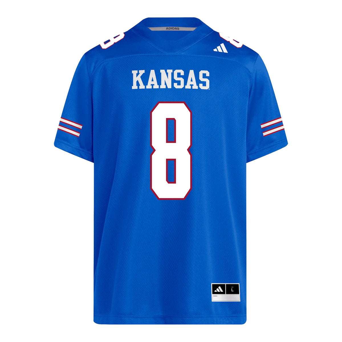 Kansas Jayhawks Adidas Football Student Athlete #8 Isaiah Marshall Football Jersey