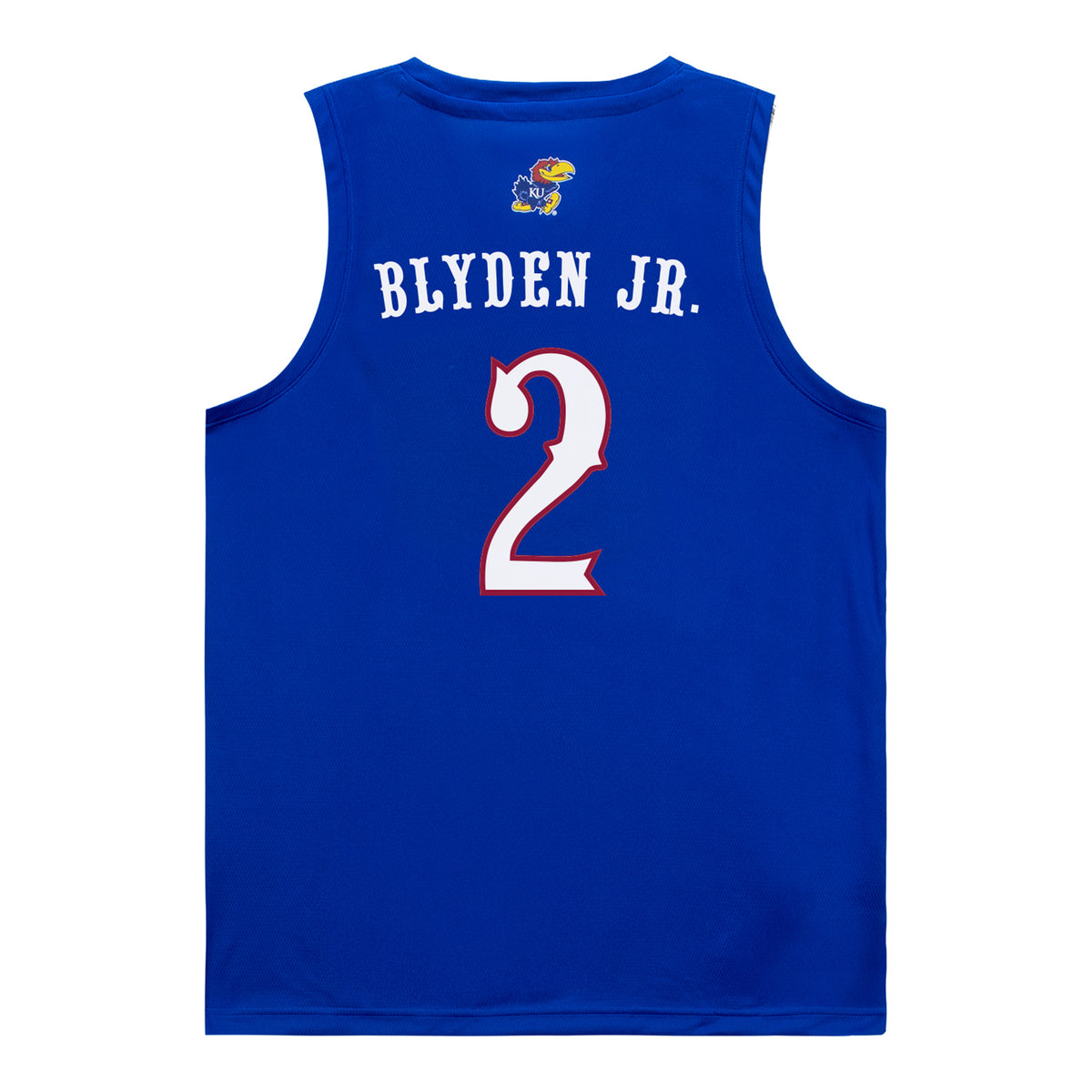 Kansas Jayhawks Adidas Basketball Student Athlete #2 Leroy Blyden Jr. Blue Jersey