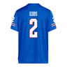 Kansas Jayhawks Adidas Football Student Athlete #2 Syeed Gibbs Football Jersey