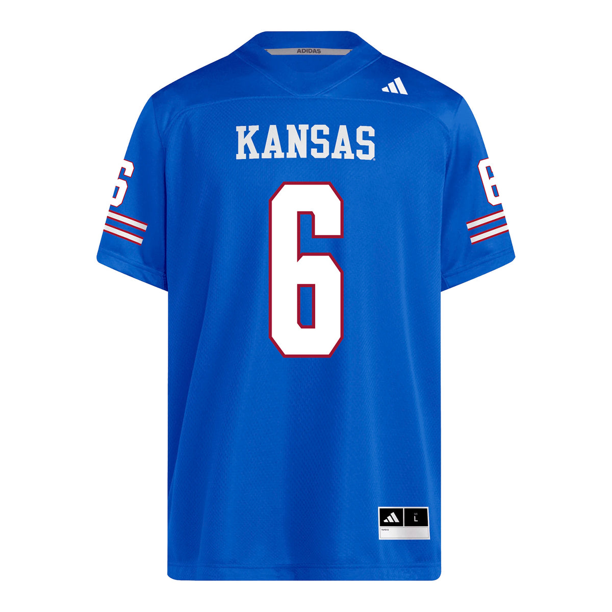 Kansas Jayhawks Adidas Football Student Athlete #6 Jaron Willis Football Jersey