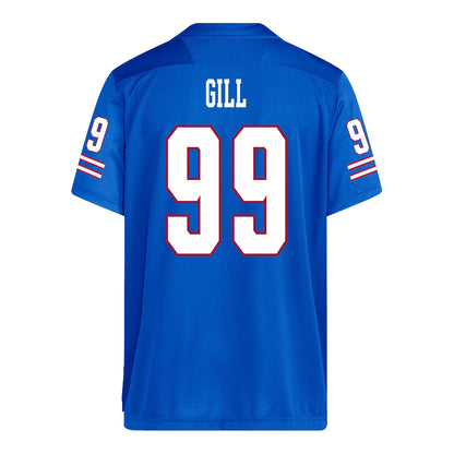 Kansas Jayhawks Adidas Football Student Athlete #99 Matthew Gill Football Jersey