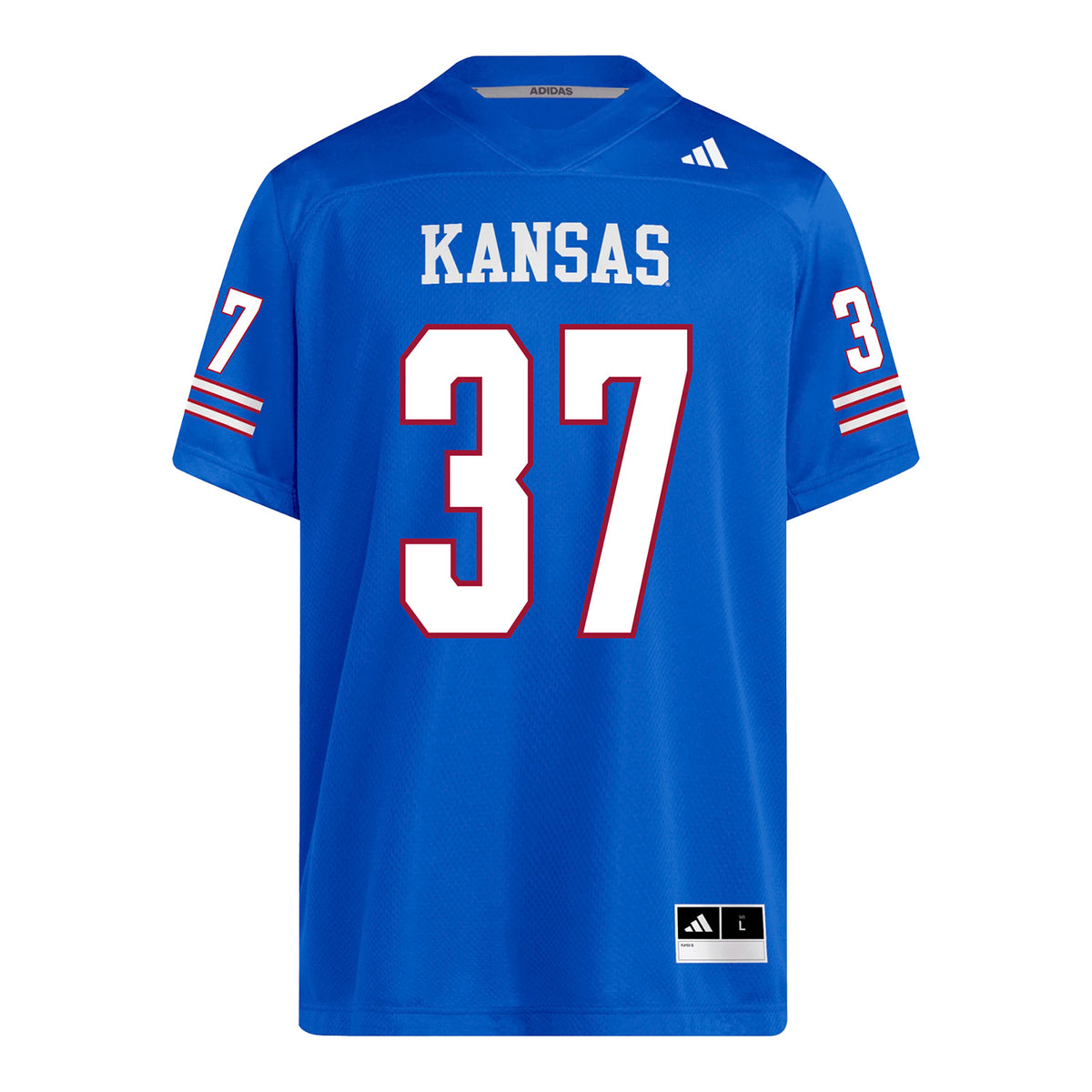 Kansas Jayhawks Adidas Football Student Athlete #37 Ben Shipley Football Jersey