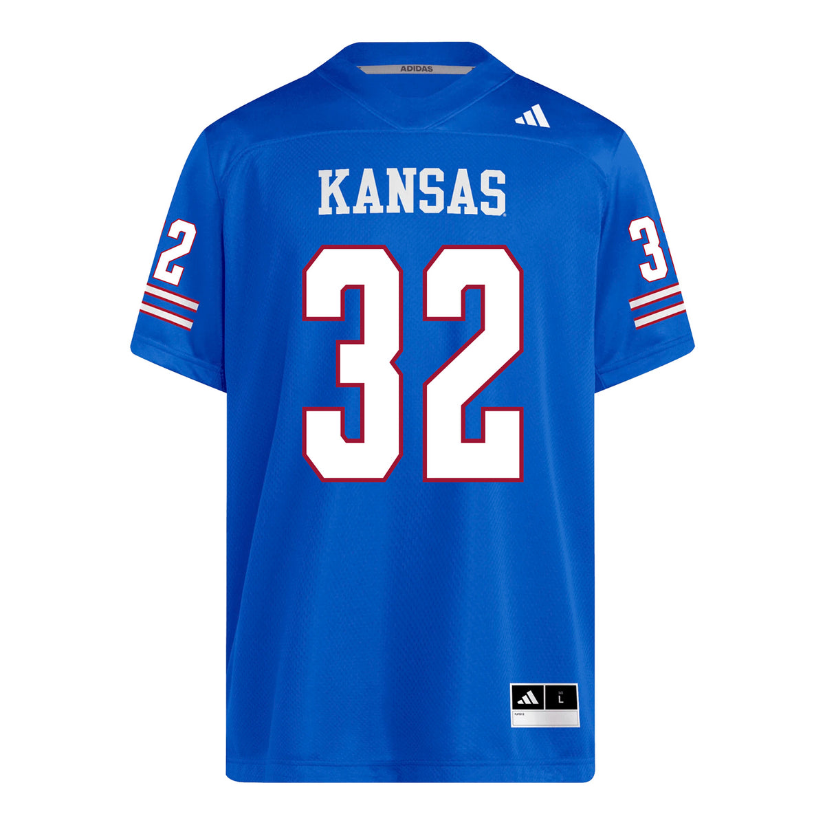 Kansas Jayhawks Adidas Football Student Athlete #32 Xander Blasing Football Jersey