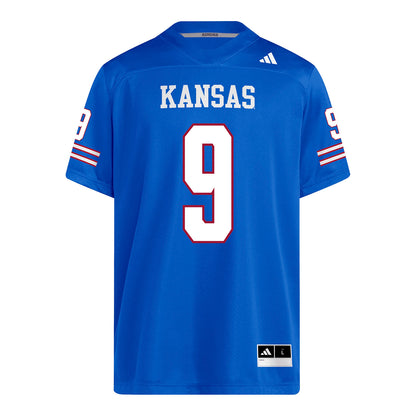 Kansas Jayhawks Adidas Football Student Athlete #9 Jalen Butler Football Jersey