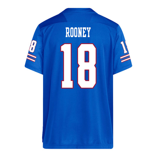 Kansas Jayhawks Adidas Football Student Athlete #18 Braylen Rooney Football Jersey