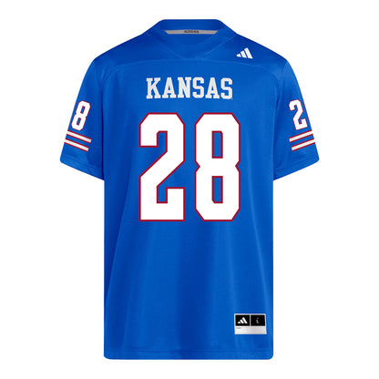 Kansas Jayhawks Adidas Football Student Athlete #28 Micah Johnson Football Jersey