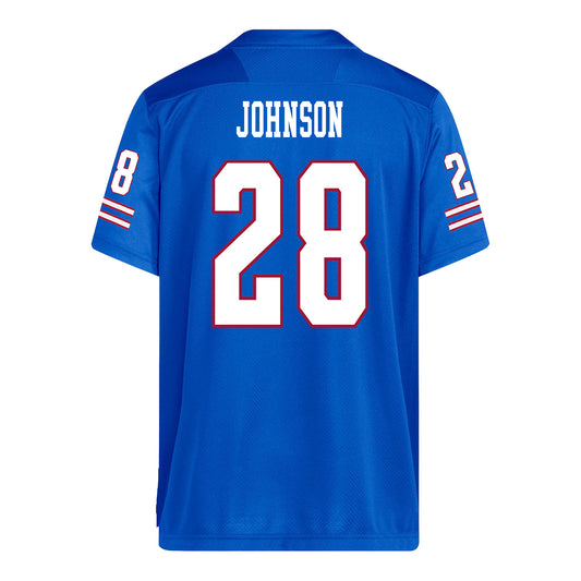 Kansas Jayhawks Adidas Football Student Athlete #28 Micah Johnson Football Jersey