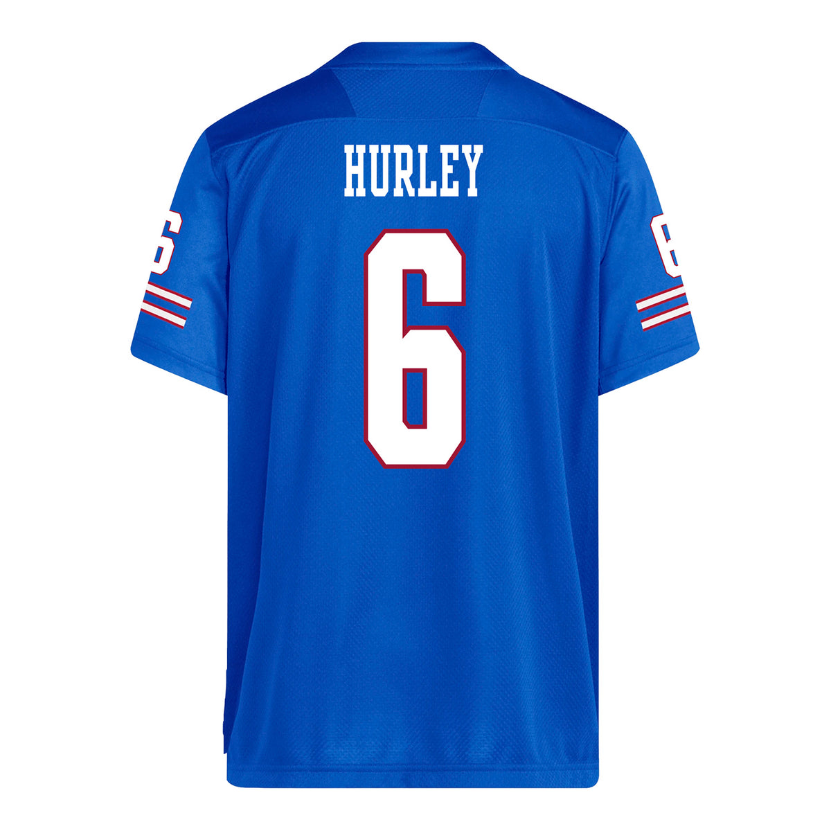 Kansas Jayhawks Adidas Football Student Athlete #6 Jahlil Hurley Football Jersey