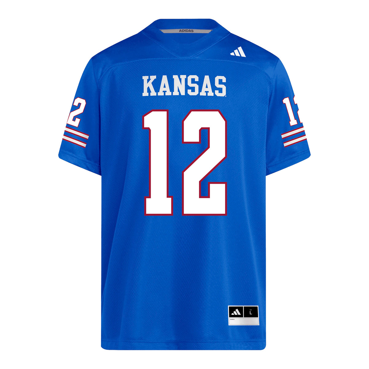 Kansas Jayhawks Adidas Football Student Athlete #12 Bryson Hayes Football Jersey