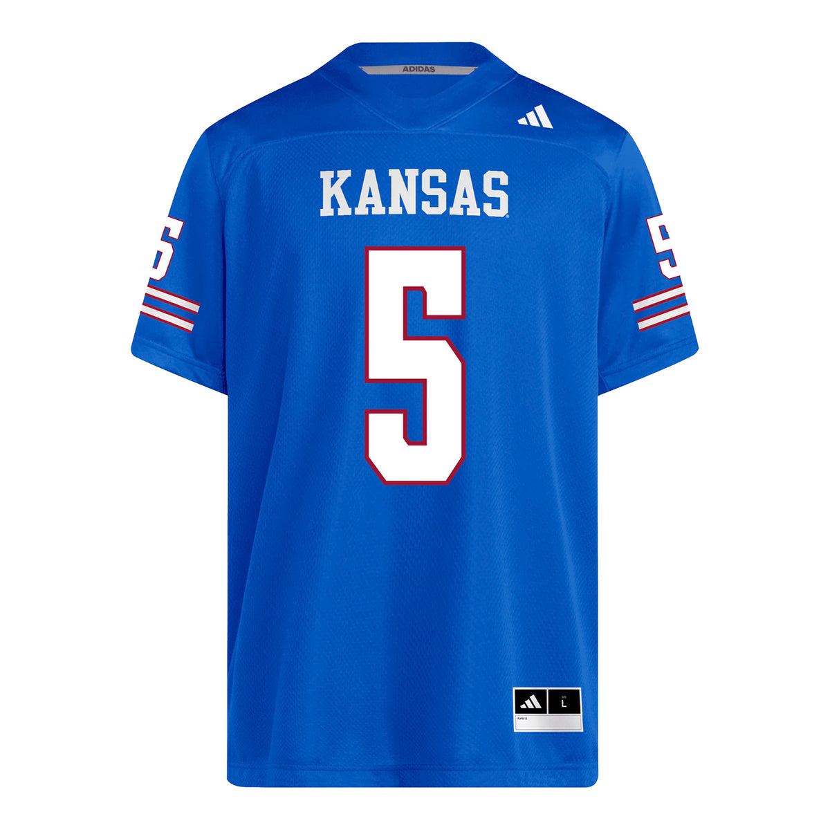 Kansas Jayhawks Adidas Football Student Athlete #5 Roman Pearson Football Jersey