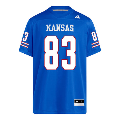 Kansas Jayhawks Adidas Football Student Athlete #83 Conlee Hovey Football Jersey