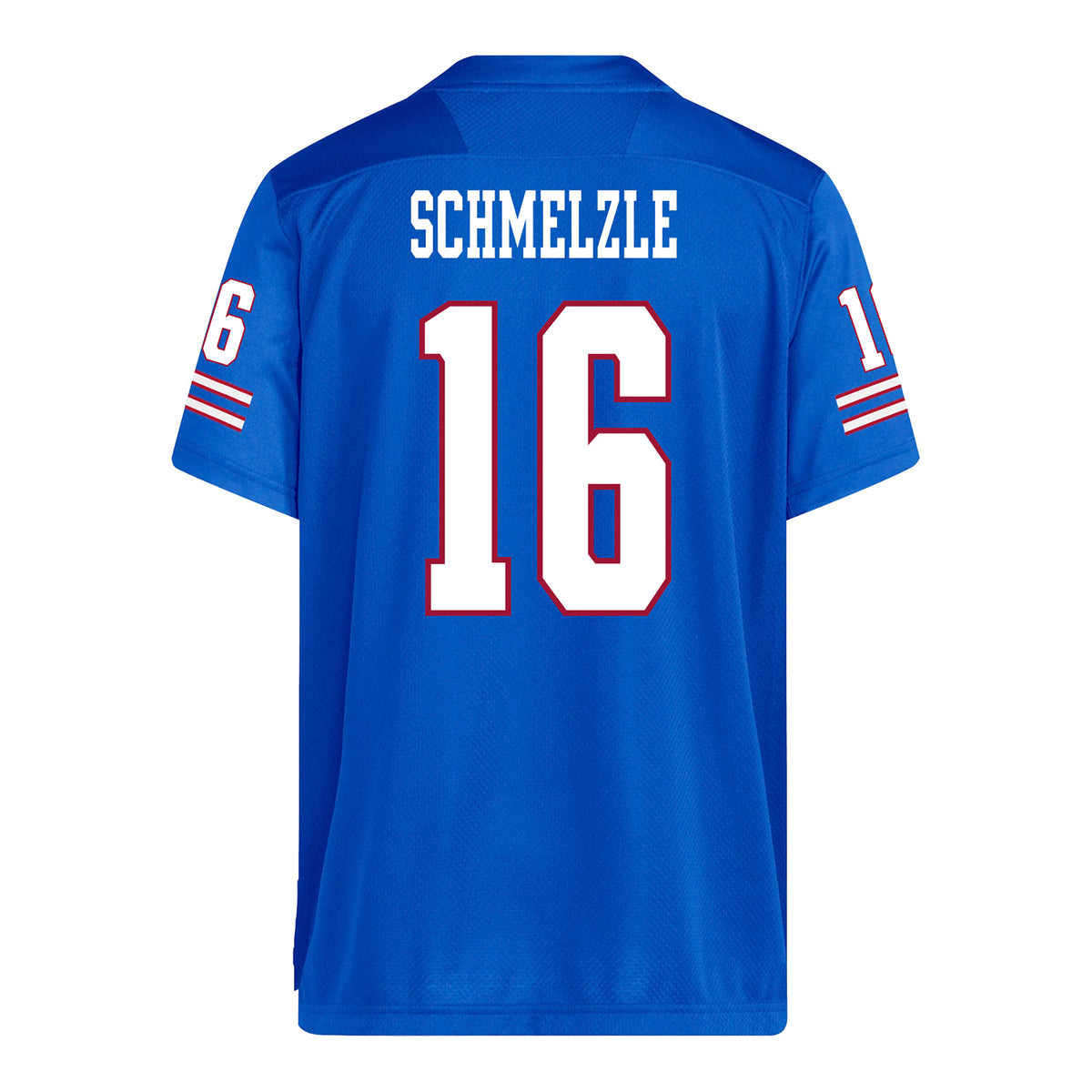 Kansas Jayhawks Adidas Football Student Athlete #16 Brandon Schmelzle Football Jersey