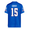 Kansas Jayhawks Adidas Football Student Athlete #15 Malachi Curvey Football Jersey