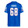 Kansas Jayhawks Adidas Football Student Athlete #68 Max Manske Football Jersey