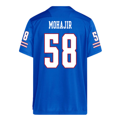 Kansas Jayhawks Adidas Football Student Athlete #58 Marco Mohajir Football Jersey