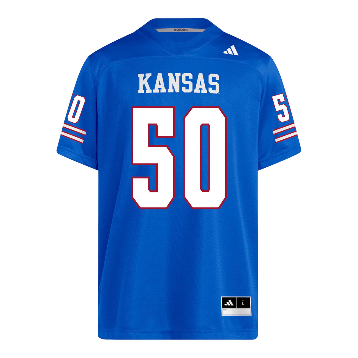 Kansas Jayhawks Adidas Football Student Athlete #50 Wyatt Brungardt Football Jersey