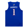 Kansas Jayhawks Adidas Basketball Student Athlete #1 Luke Barnett Blue Jersey