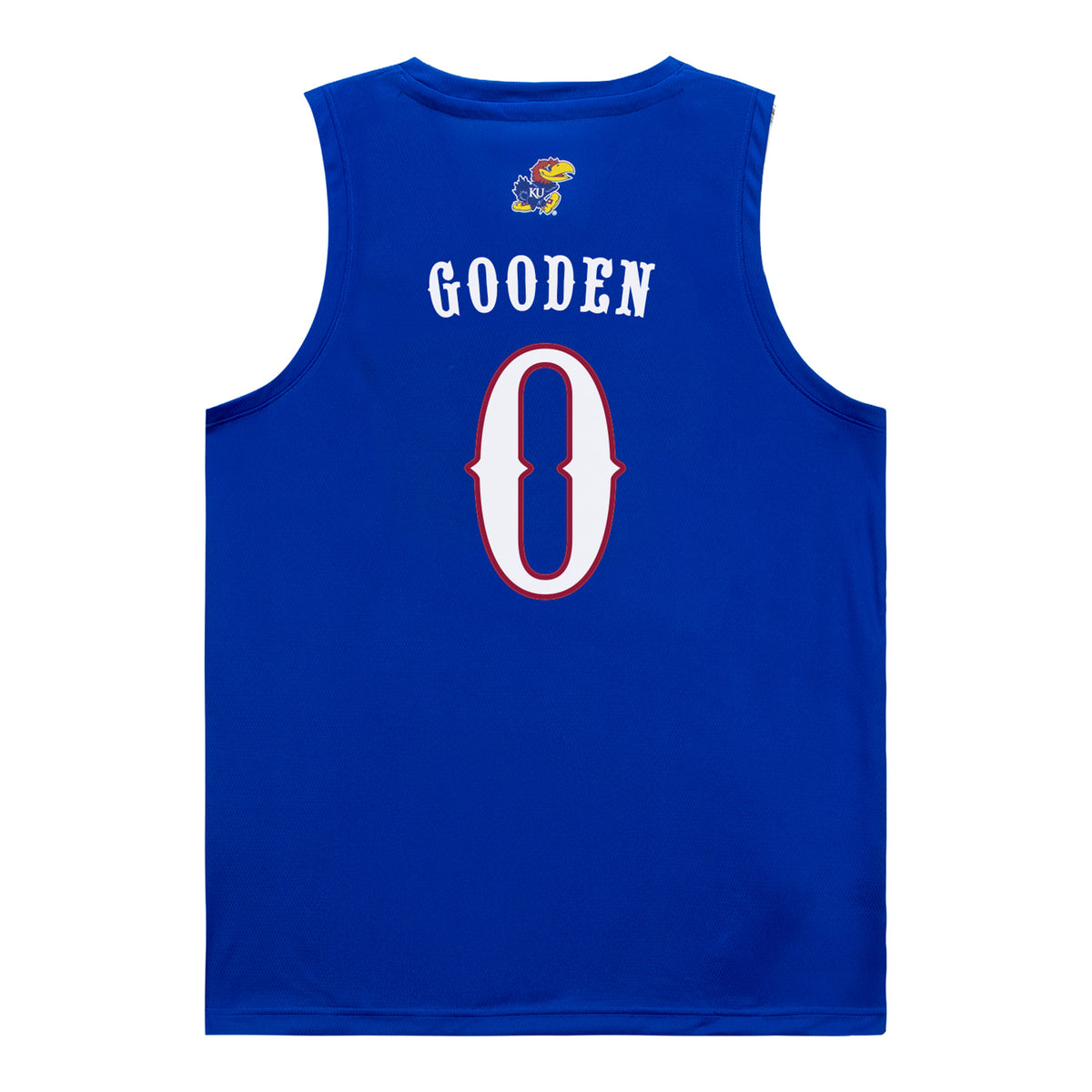 Kansas Jawhawks Adidas Women's Basketball Student Athlete #0 Anna Gooden Blue Jersey