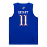 Kansas Jawhawks Adidas Women's Basketball Student Athlete #11 Cydnee Bryant Blue Jersey