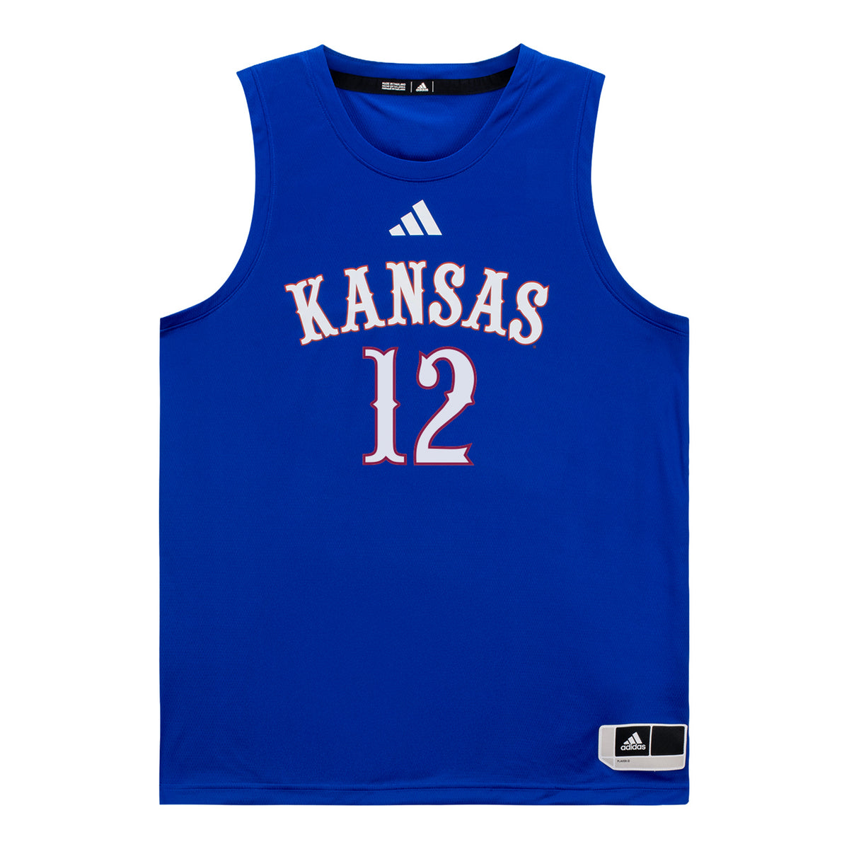 Kansas Jayhawks Adidas Women's Basketball Student Athlete #12 S'Mya Nichols Blue Jersey