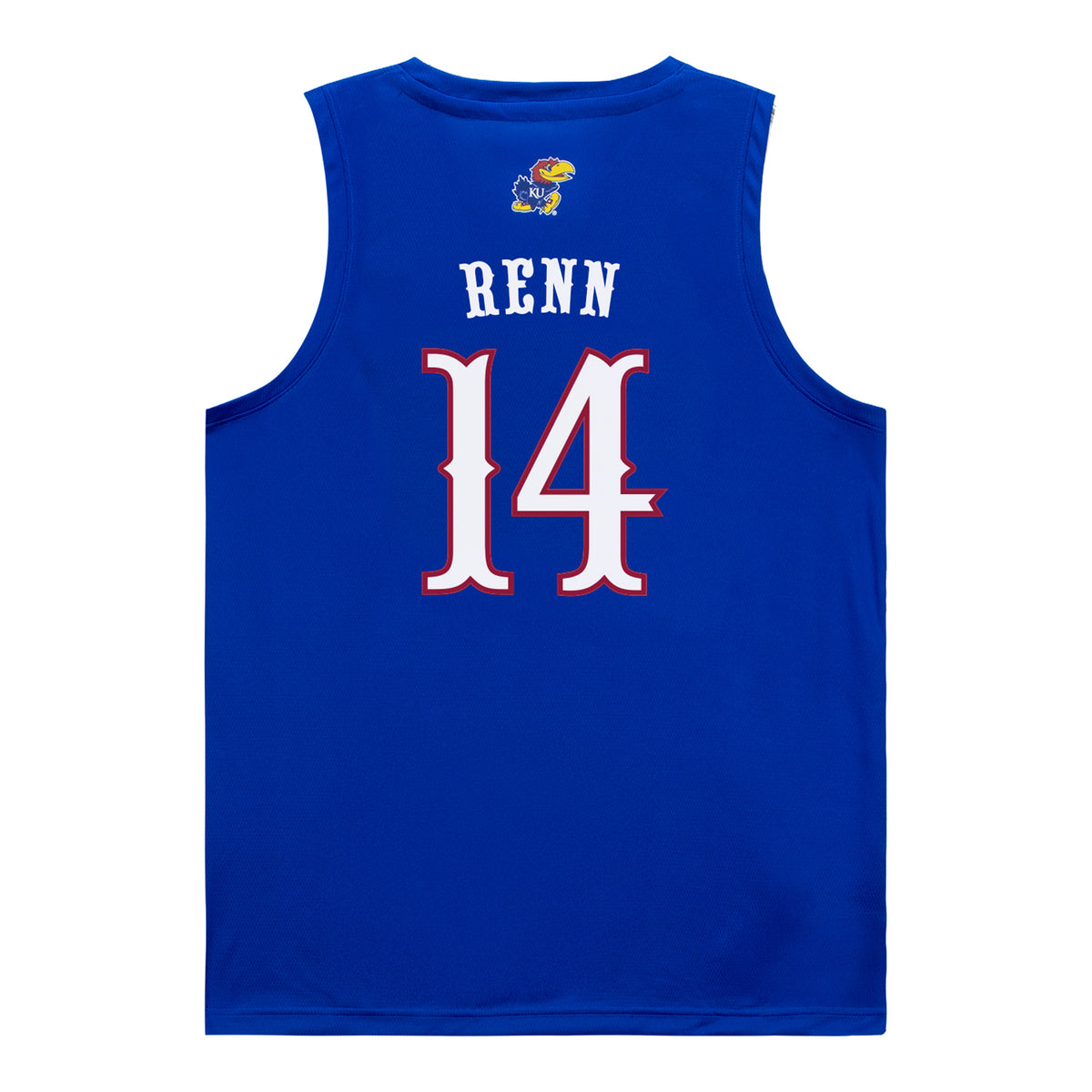 Kansas Jayhawks Adidas Women's Basketball Student Athlete #14 Brooklynn Renn Blue Jersey