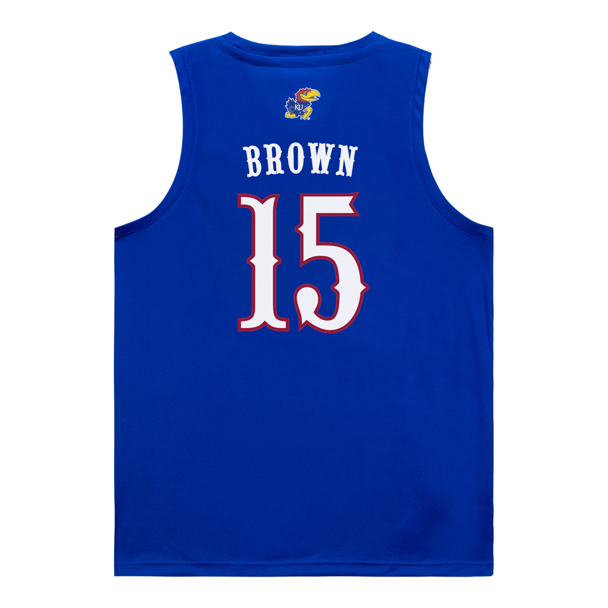 Kansas Jayhawks Adidas Women's Basketball Student Athlete #15 Tatyonna Brown Blue Jersey
