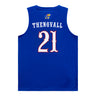 Kansas Jayhawks Adidas Basketball Student Athlete #21 Will Thengvall Blue Jersey