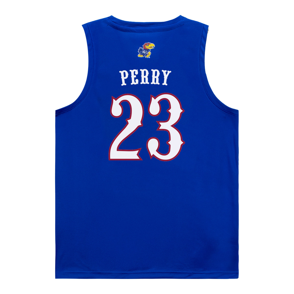 Kansas Jayhawks Adidas Basketball Student Athlete #23 Trent Perry Blue Jersey