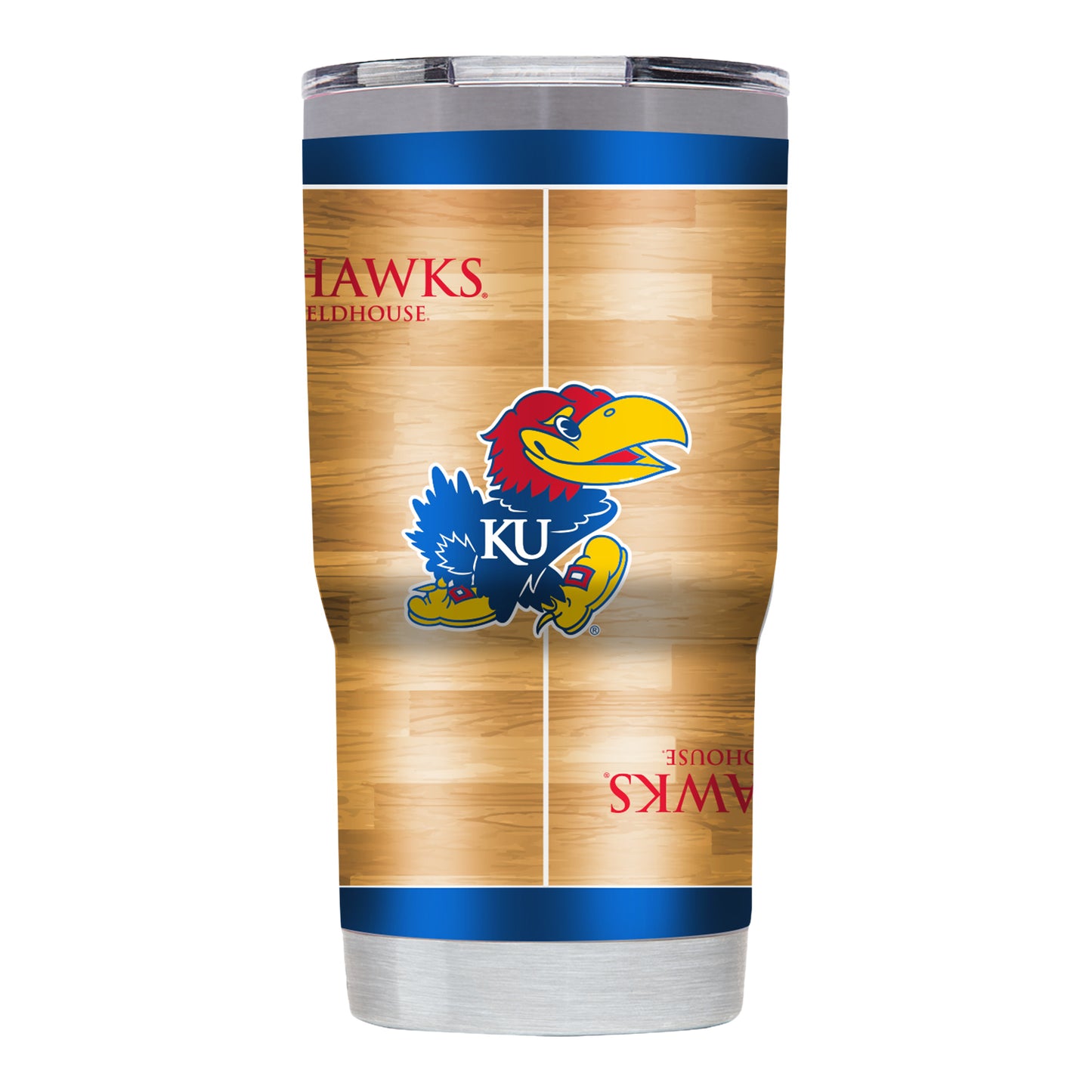 Gametime Sidekicks Kansas Jayhawks Basketball Court 20 oz. Tumbler - Tan