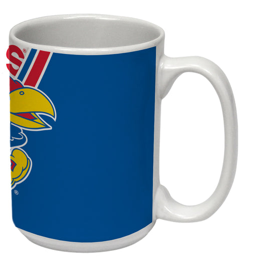 RICO Kansas Jayhawks Wrapped 15 oz. Mug