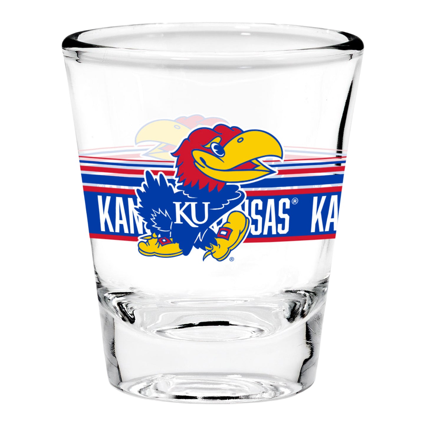 RICO Kansas Jayhawks 1.7 oz. Shot Glass