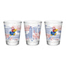 Indigo Falls Kansas Jayhawks Campus Buildings Shot Glass