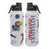 Kansas Volleyball Steel Water Bottle