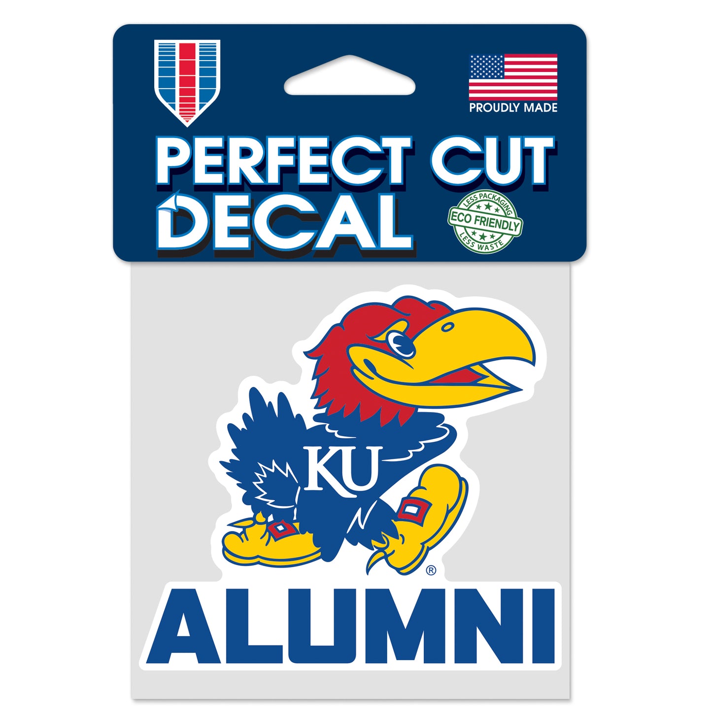WinCraft Kansas Jayhawks Alumni 4x4 Decal