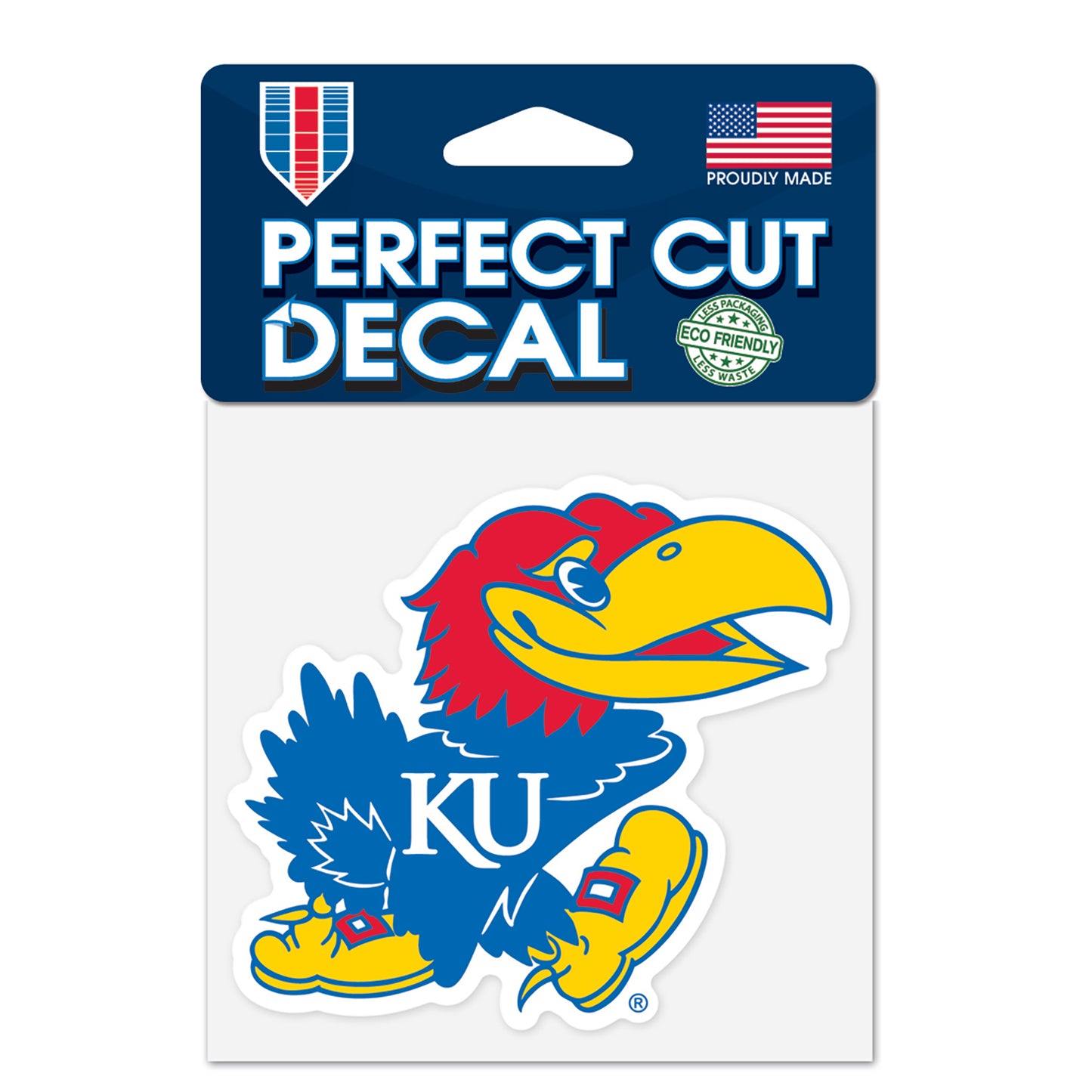 WinCraft Kansas Jayhawks Primary 4x4 Decal