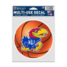 WinCraft Kansas Jayhawks Primary Basketball 3.75x5 Decal