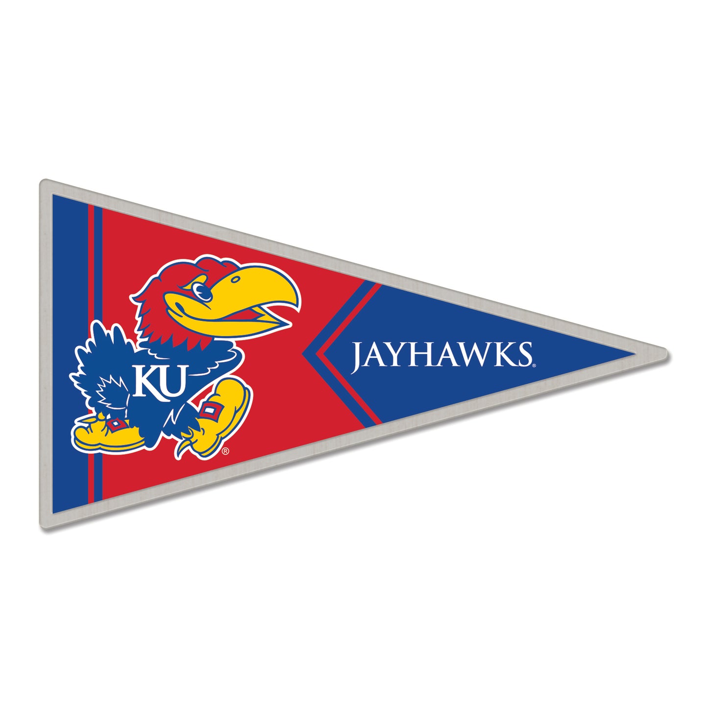 WinCraft Kansas Jayhawks Pennant Hat Pin