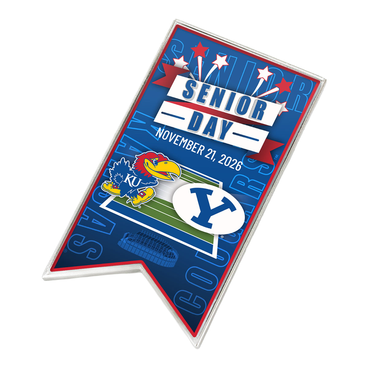 Kansas Jayhawks 2026 Game Day Hatpin: Kansas vs. BYU
