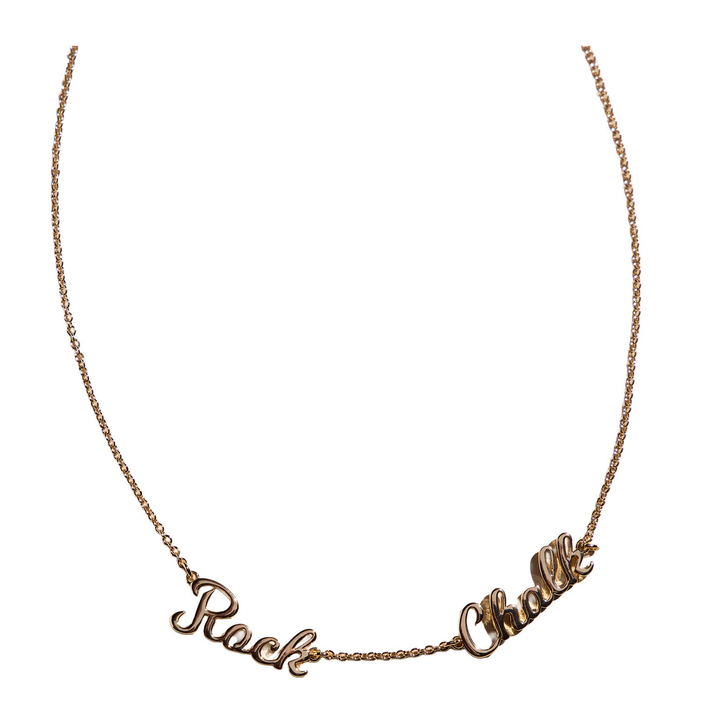 Nickel & Suede Rock Chalk Necklace