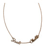 Nickel & Suede Rock Chalk Necklace