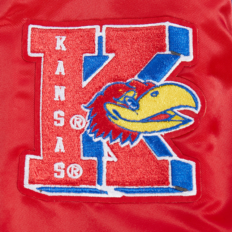 Kansas University Women's Pro Standard Full Zip Patch Cropped Jacket
