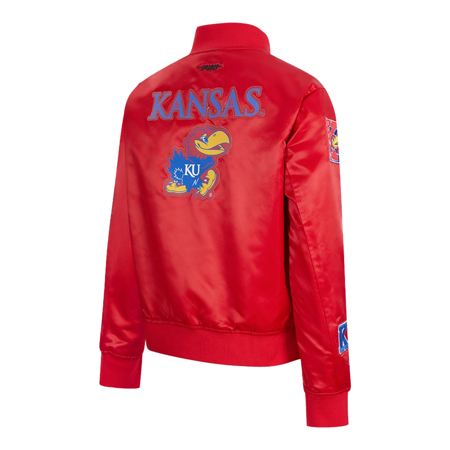 Kansas University Women's Pro Standard Full Zip Patch Cropped Jacket