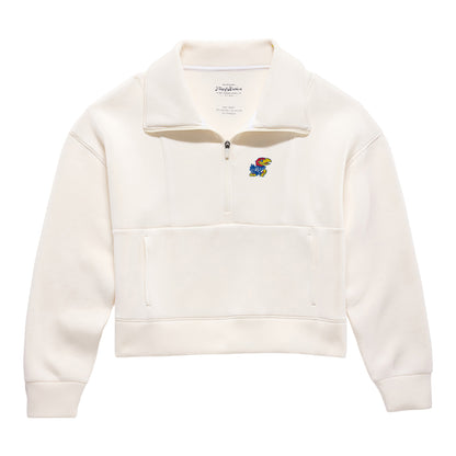 Flag and Anthem Women's Kansas Soft Scuba 1/2 Zip