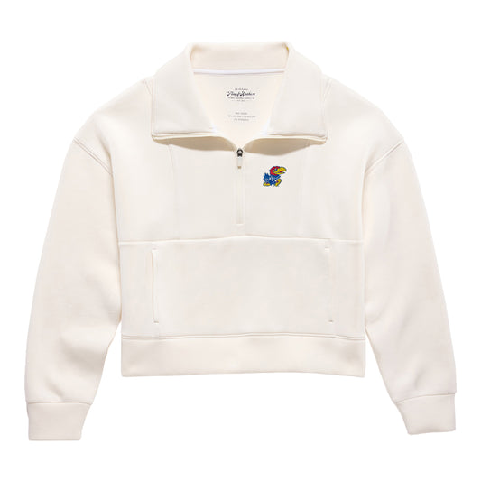 Flag and Anthem Women's Kansas Soft Scuba 1/2 Zip