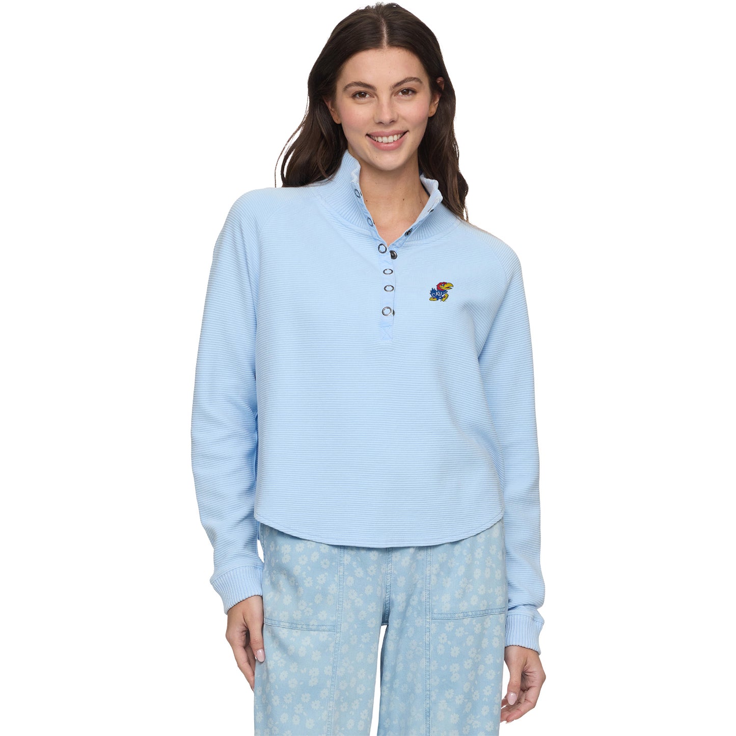 Flag and Anthem Women's Kansas Adriana Snap Pullover