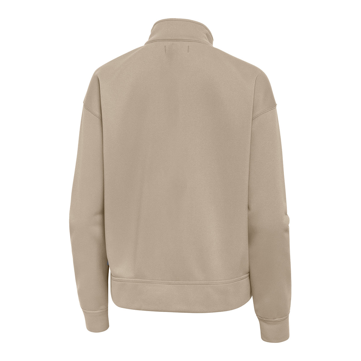 Antigua Kansas Jayhawks Ladies Goddess Taupe 1/2 Zip Pullover