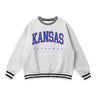 Gameday Couture Women's Kansas Ringer Stripe Crewneck